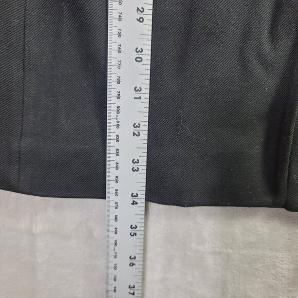 Madewell Black Venice Boyfriend Women's Long Line Button Blazer Coat | Size 4 - Picture 6 of 8